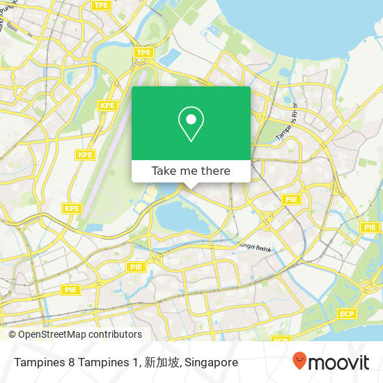 Tampines 8 Tampines 1, 新加坡 map