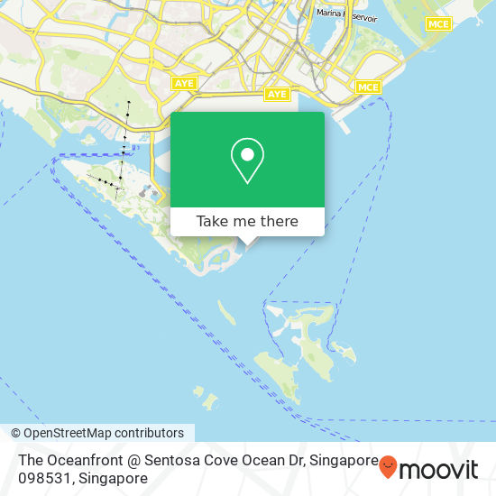 The Oceanfront @ Sentosa Cove Ocean Dr, Singapore 098531地图
