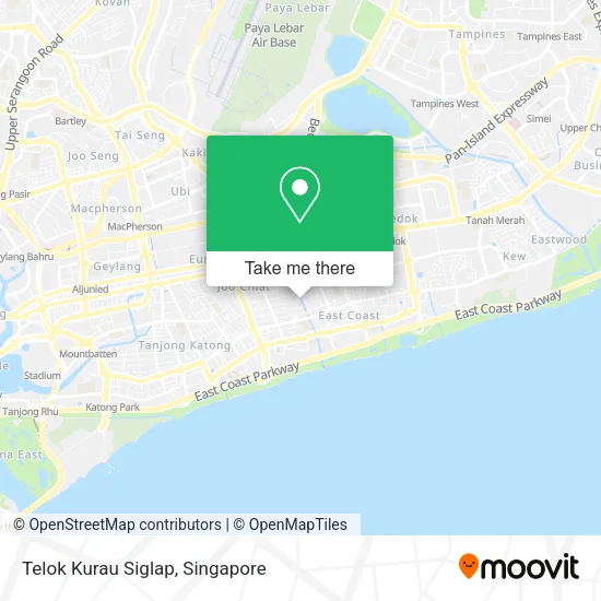 Telok Kurau Siglap map