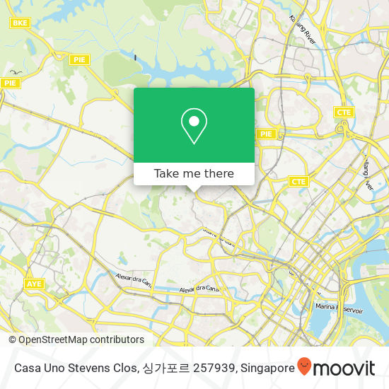 Casa Uno Stevens Clos, 싱가포르 257939 map