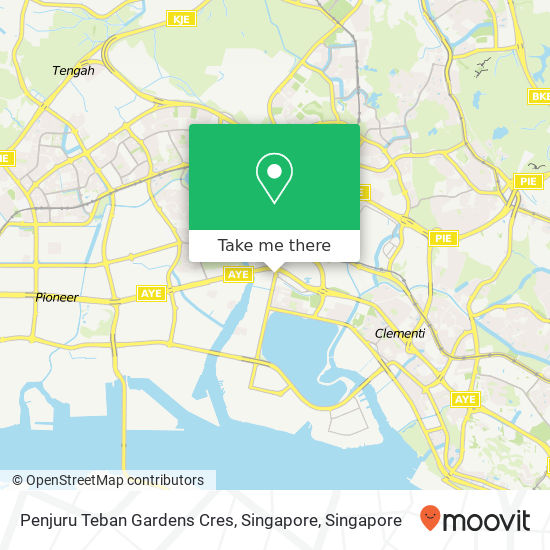 Penjuru Teban Gardens Cres, Singapore地图