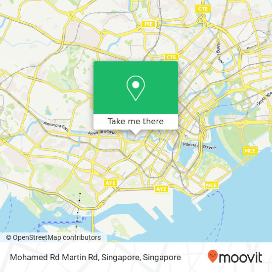 Mohamed Rd Martin Rd, Singapore map