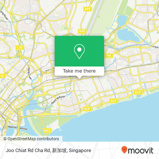 Joo Chiat Rd Cha Rd, 新加坡地图