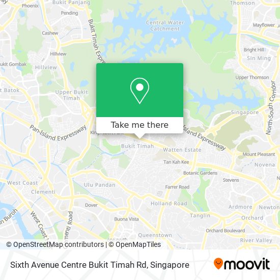 Sixth Avenue Centre Bukit Timah Rd地图