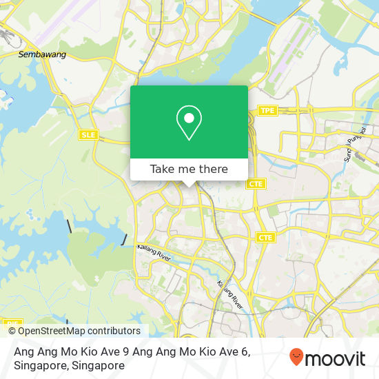 Ang Ang Mo Kio Ave 9 Ang Ang Mo Kio Ave 6, Singapore map