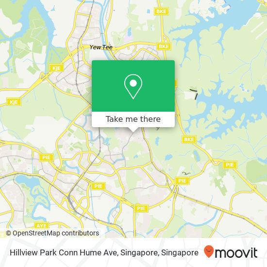 Hillview Park Conn Hume Ave, Singapore map
