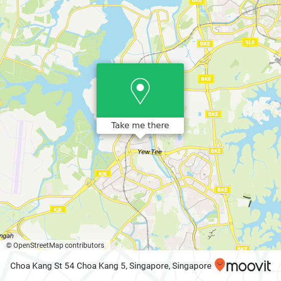 Choa Kang St 54 Choa Kang 5, Singapore地图
