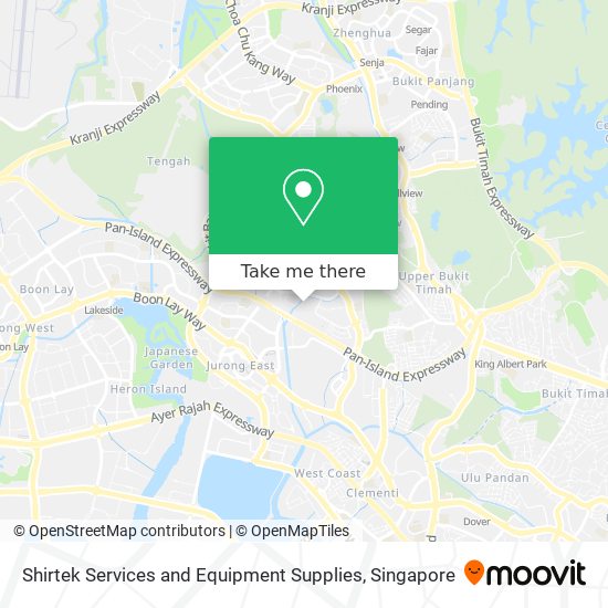 Shirtek Services and Equipment Supplies map