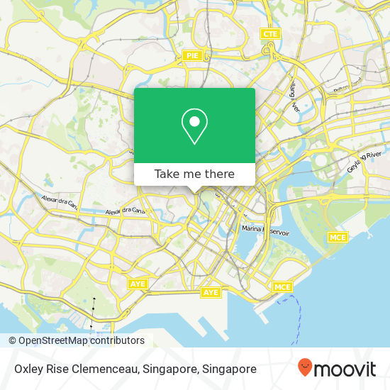 Oxley Rise Clemenceau, Singapore map