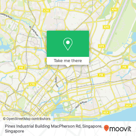 Pines Industrial Building MacPherson Rd, Singapore地图