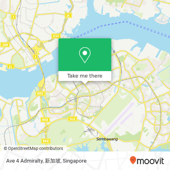 Ave 4 Admiralty, 新加坡地图