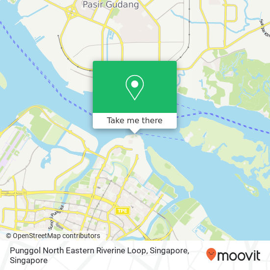 Punggol North Eastern Riverine Loop, Singapore map