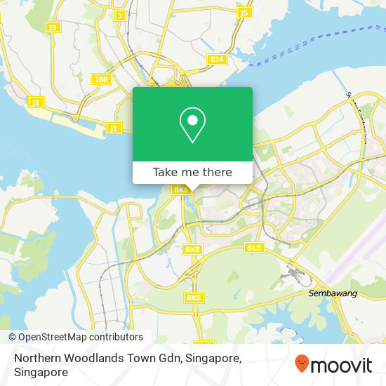 Northern Woodlands Town Gdn, Singapore地图