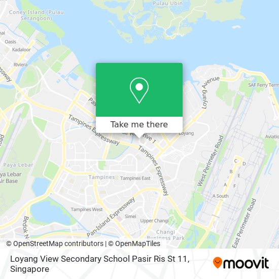 Loyang View Secondary School Pasir Ris St 11 map
