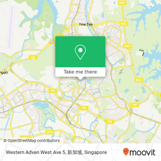 Western Adven West Ave 5, 新加坡地图