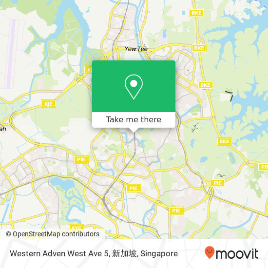 Western Adven West Ave 5, 新加坡 map