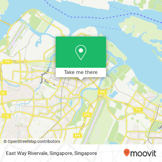 East Way Rivervale, Singapore map
