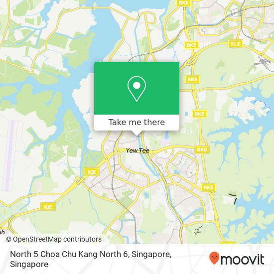 North 5 Choa Chu Kang North 6, Singapore map