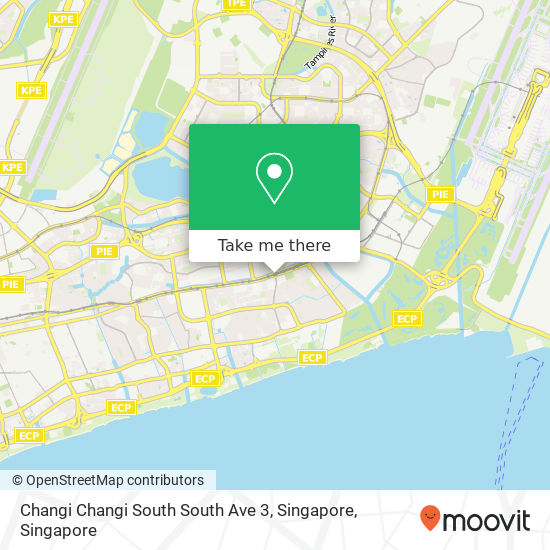 Changi Changi South South Ave 3, Singapore map