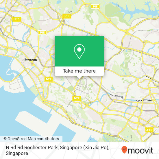 N Rd Rd Rochester Park, Singapore (Xin Jia Po) map