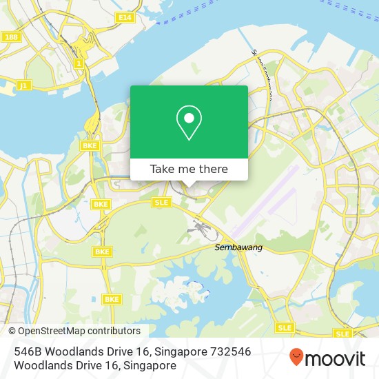 546B Woodlands Drive 16, Singapore 732546 Woodlands Drive 16地图