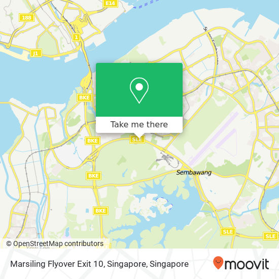 Marsiling Flyover Exit 10, Singapore map