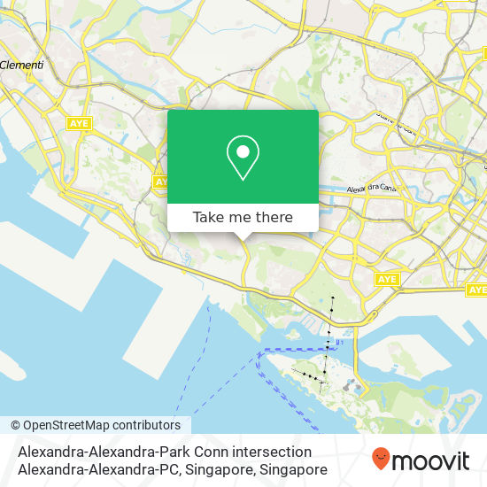 Alexandra-Alexandra-Park Conn intersection Alexandra-Alexandra-PC, Singapore地图
