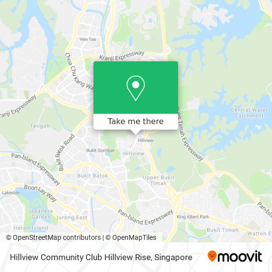 Hillview Community Club Hillview Rise map