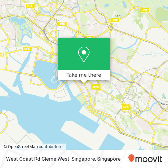 West Coast Rd Cleme West, Singapore map