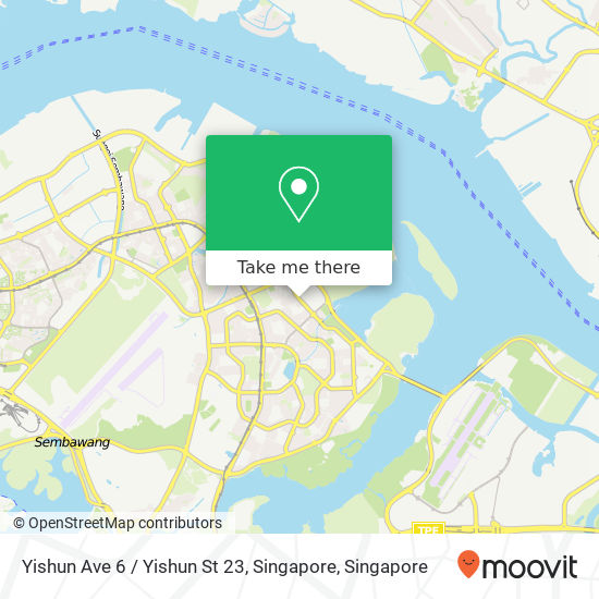 Yishun Ave 6 / Yishun St 23, Singapore map