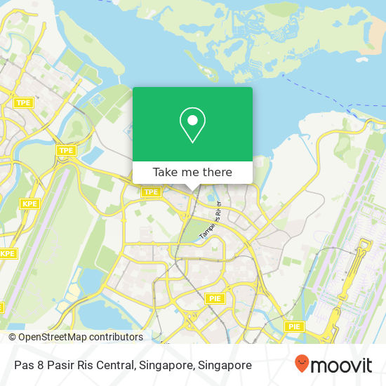 Pas 8 Pasir Ris Central, Singapore map