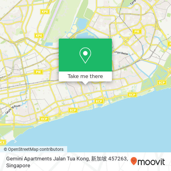 Gemini Apartments Jalan Tua Kong, 新加坡 457263地图