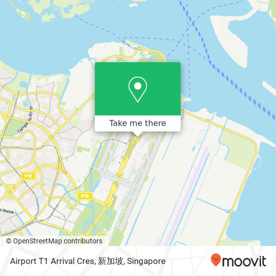 Airport T1 Arrival Cres, 新加坡 map