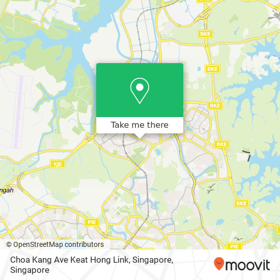 Choa Kang Ave Keat Hong Link, Singapore地图