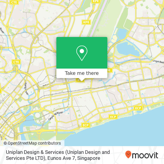 Uniplan Design & Services (Uniplan Design and Services Pte LTD), Eunos Ave 7地图