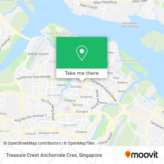 Treasure Crest Anchorvale Cres map