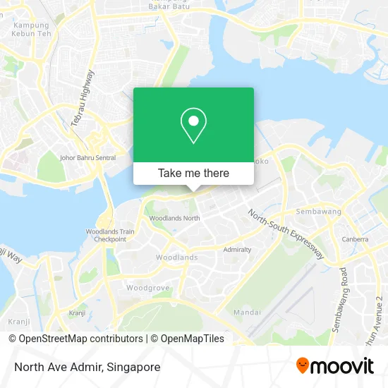 North Ave Admir map