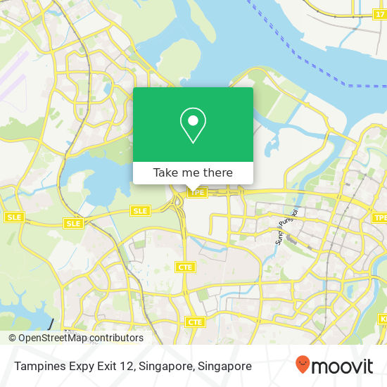 Tampines Expy Exit 12, Singapore map