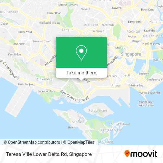 Teresa Ville Lower Delta Rd map