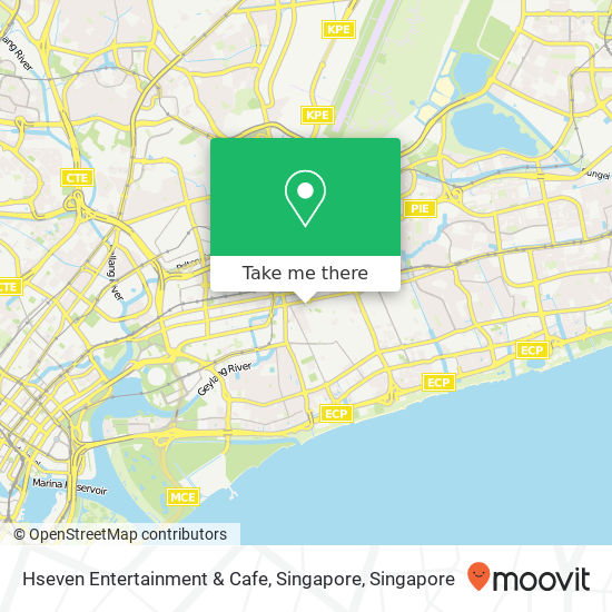 Hseven Entertainment & Cafe, Singapore map