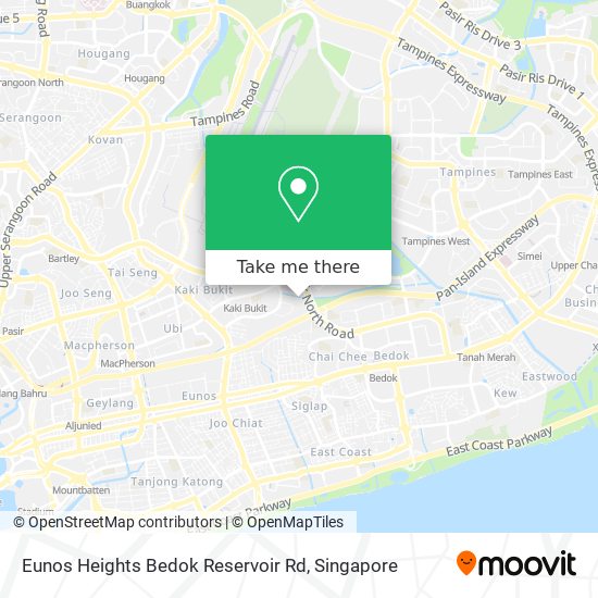 Eunos Heights Bedok Reservoir Rd map