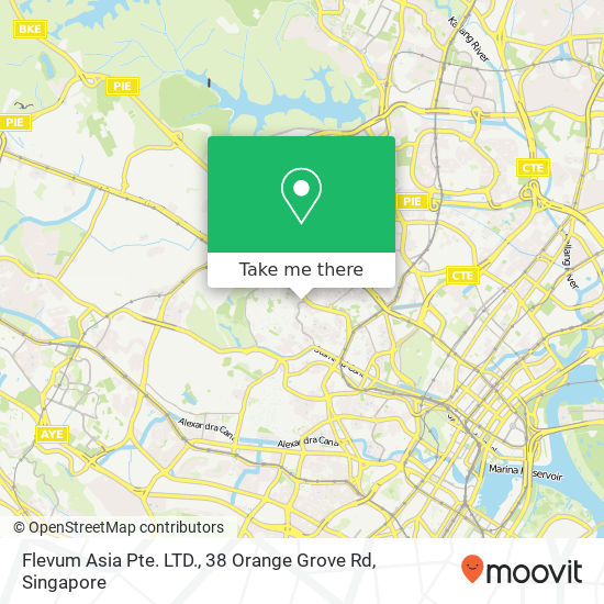 Flevum Asia Pte. LTD., 38 Orange Grove Rd地图