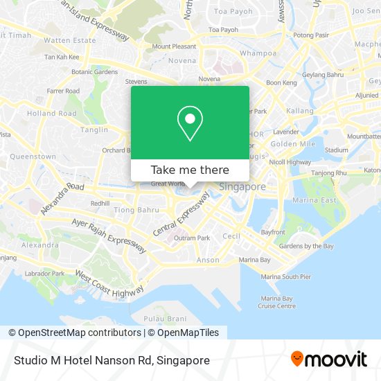 Studio M Hotel Nanson Rd map