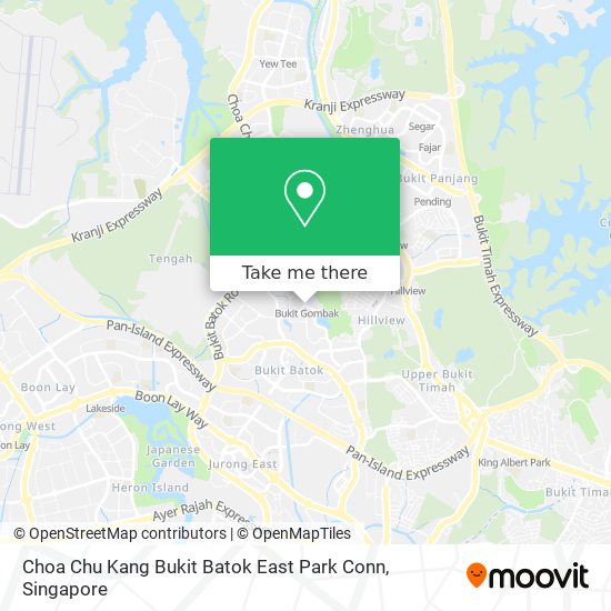 Choa Chu Kang Bukit Batok East Park Conn map