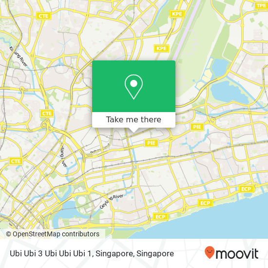 Ubi Ubi 3 Ubi Ubi Ubi 1, Singapore map