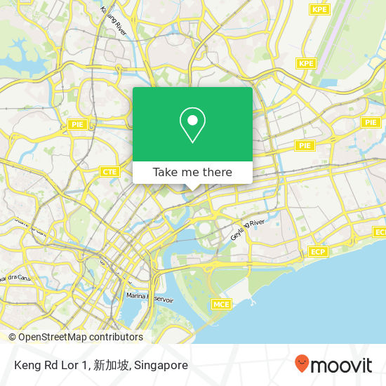 Keng Rd Lor 1, 新加坡 map