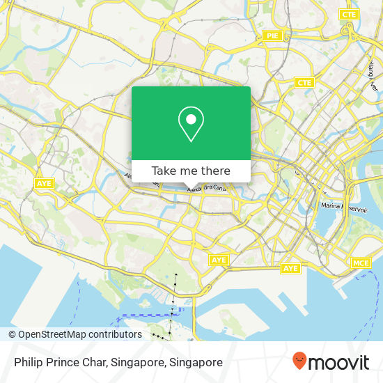 Philip Prince Char, Singapore map