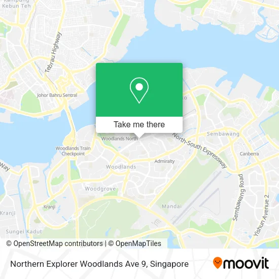 Northern Explorer Woodlands Ave 9 map