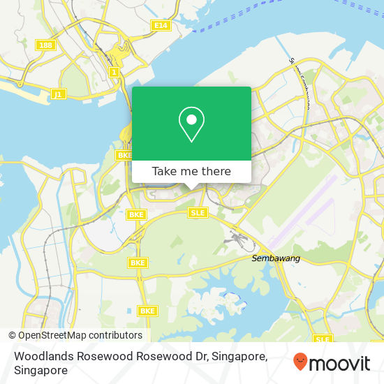 Woodlands Rosewood Rosewood Dr, Singapore map