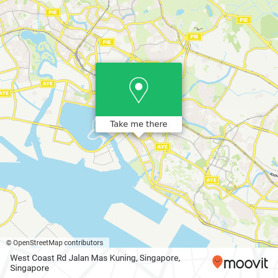 West Coast Rd Jalan Mas Kuning, Singapore map